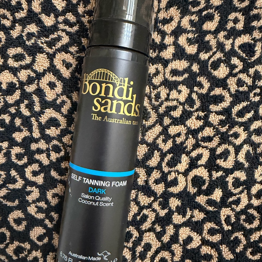 Bondi Sands Dark Self Tanning Foam with Gold and Blue Accents